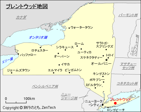 ブレントウッド地図