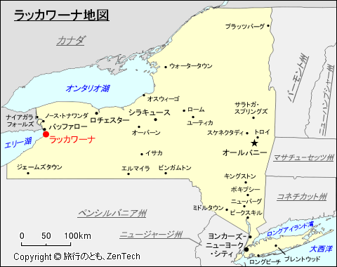 ラッカワーナ地図