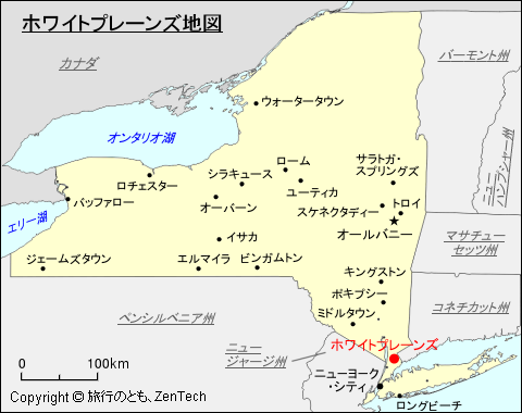 ホワイトプレーンズ地図