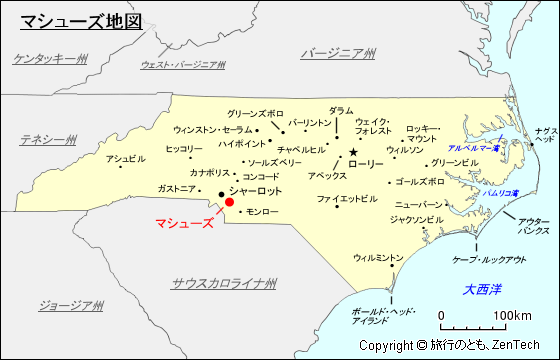 マシューズ地図