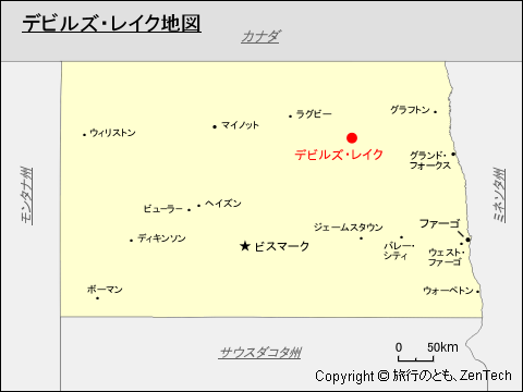 デビルズ・レイク地図