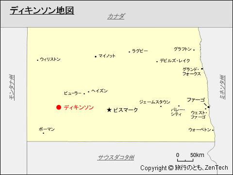 ディキンソン地図