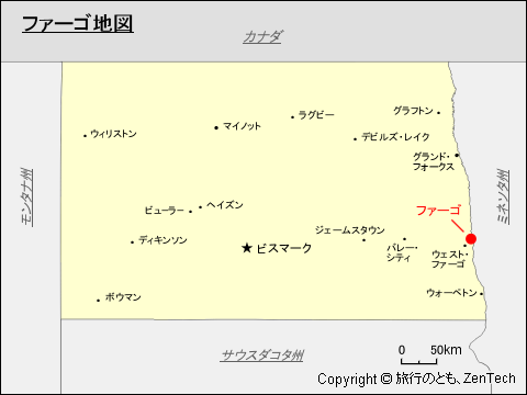 ファーゴ地図