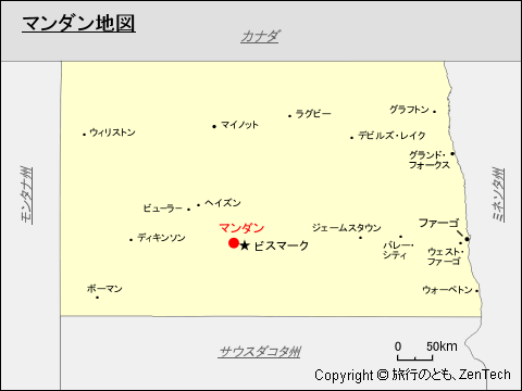 マンダン地図