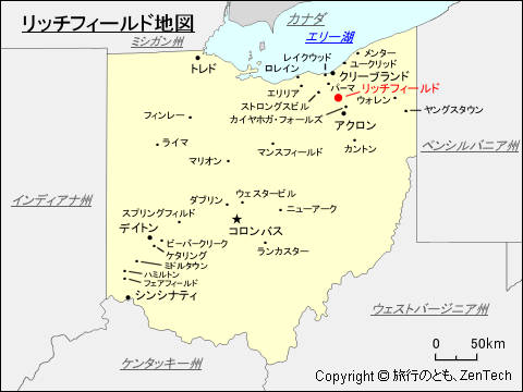 リッチフィールド地図