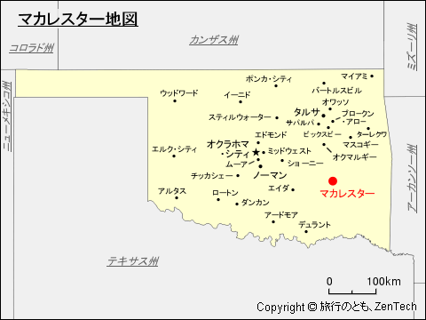 マッカレスター地図