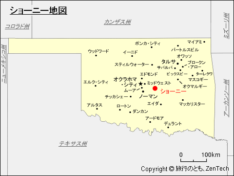 ショーニー地図