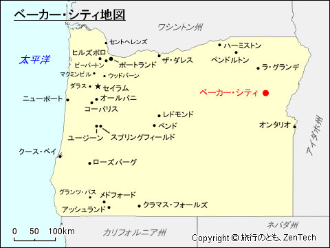 ベーカー・シティ地図