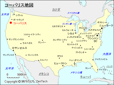 コーバリス地図