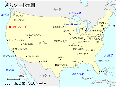 メドフォード地図