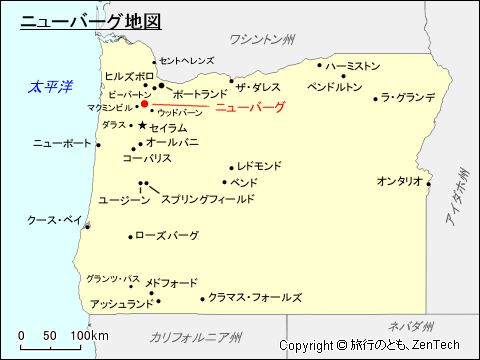 ニューバーグ地図