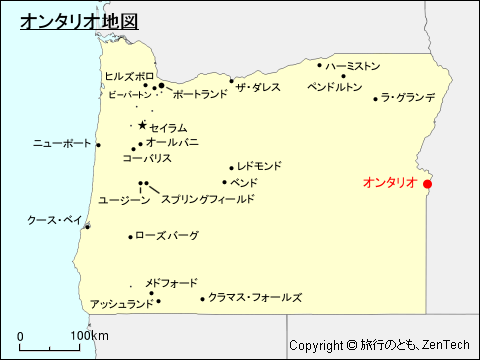 オンタリオ地図