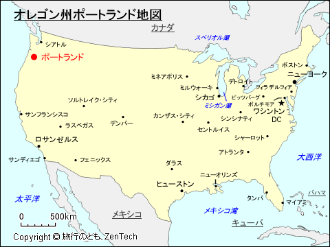 ポートランド地図