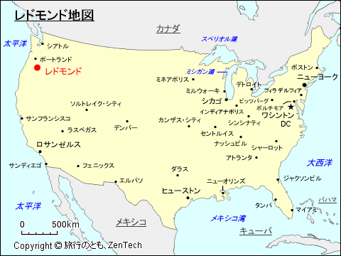 レドモンド地図