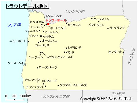 トラウトデール地図