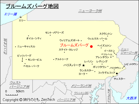 ブルームズバーグ地図