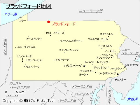 ブラッドフォード地図