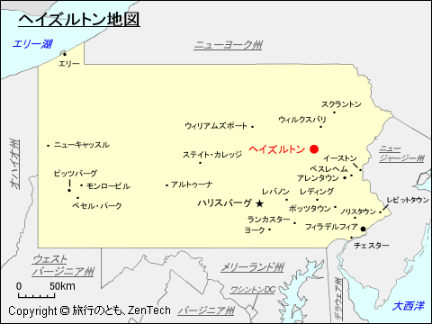 ヘイズルトン地図