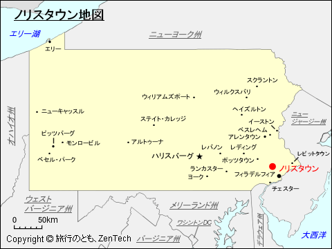 ノリスタウン地図