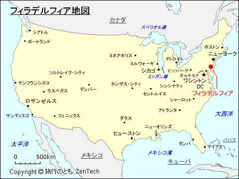 フィラデルフィア地図
