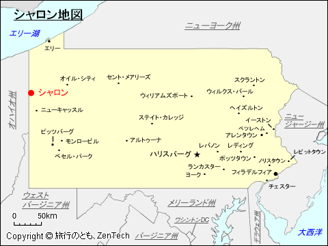 シャロン地図