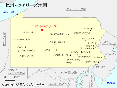 セント・メアリーズ地図