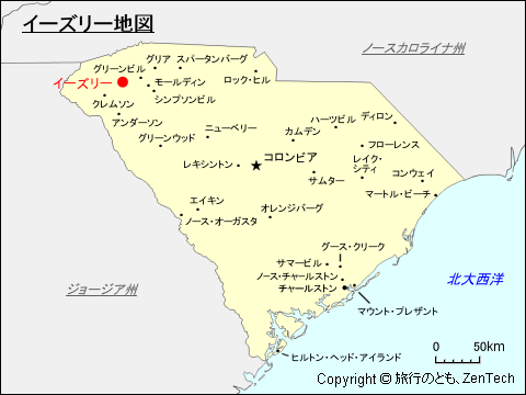 イーズリー地図