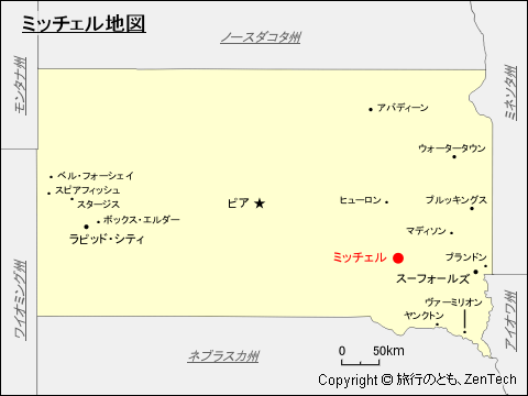 ミッチェル地図