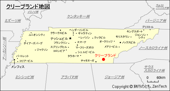 クリーブランド地図