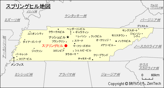 スプリングヒル地図