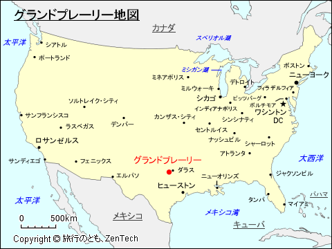 グランドプレーリー地図