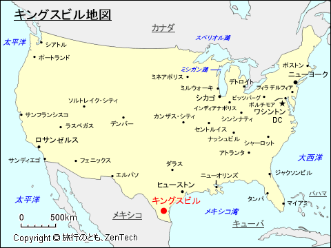 キングスビル地図