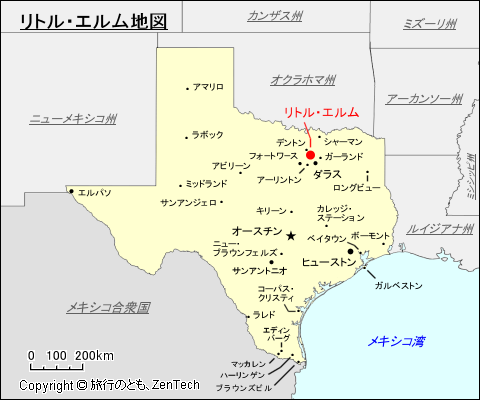 リトル・エルム地図