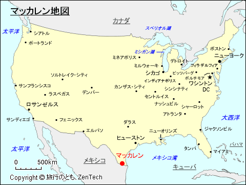 マッカレン地図