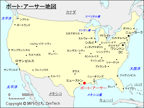 ポート・アーサー地図