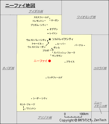 ニーファイ地図