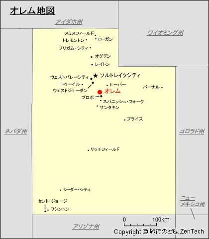 オレム地図