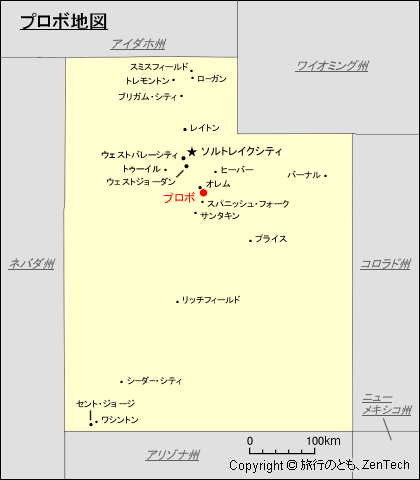 プロボ地図