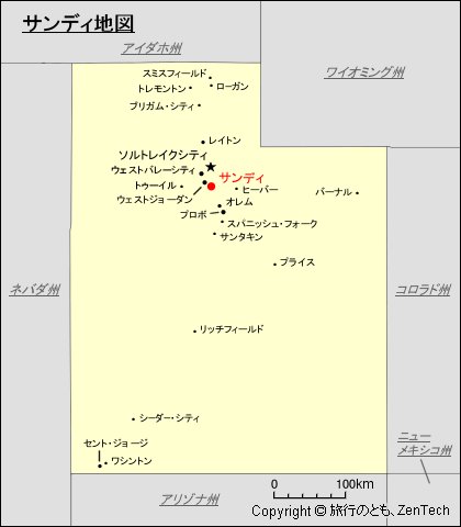 サンディ地図