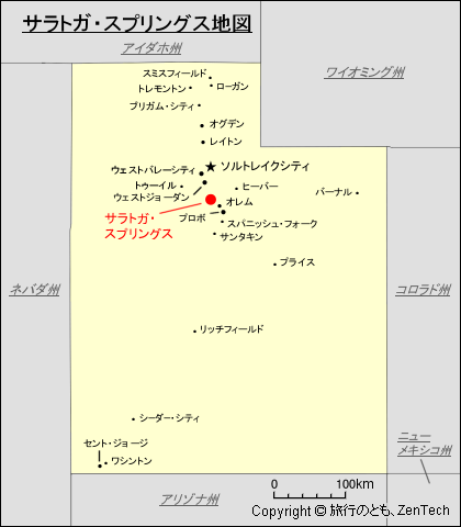 サラトガ・スプリングス地図