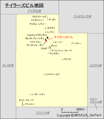 テイラーズビル地図