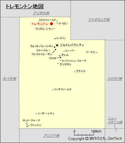 トレモントン地図