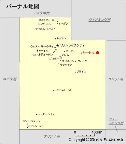 バーナル地図