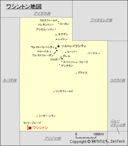 ワシントン地図