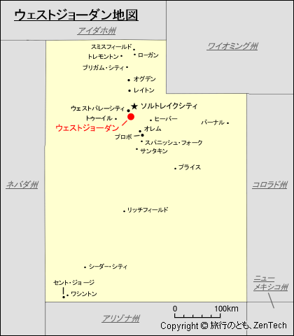 ウェストジョーダン地図