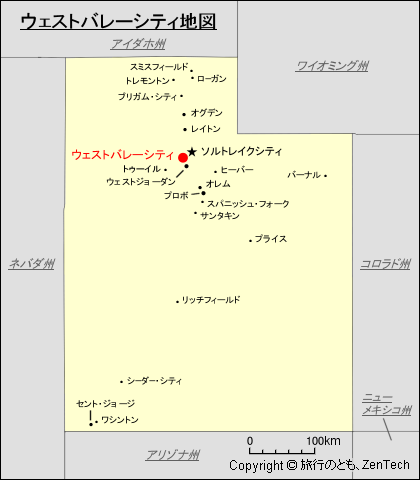 ウェストバレーシティ地図