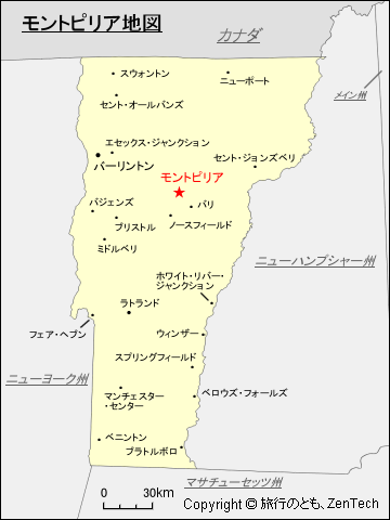 モントピリア地図