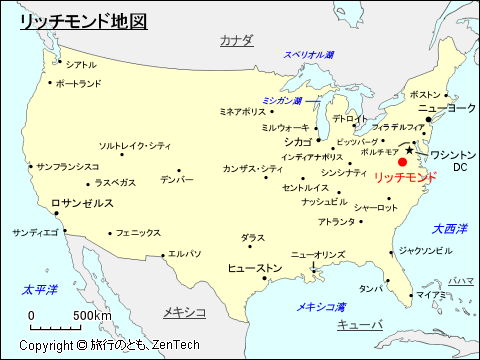 リッチモンド地図