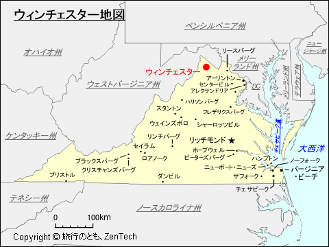 ウィンチェスター地図