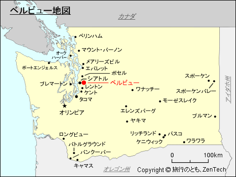 ベルビュー地図